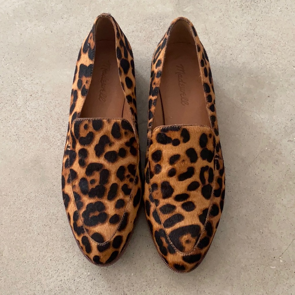 Madewell Frances Loafer in Leopard Calf Hair